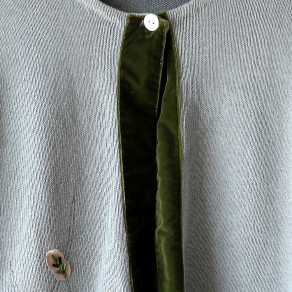 Vintage Pastel Cute Green Cardigan - Picture 4 of 7